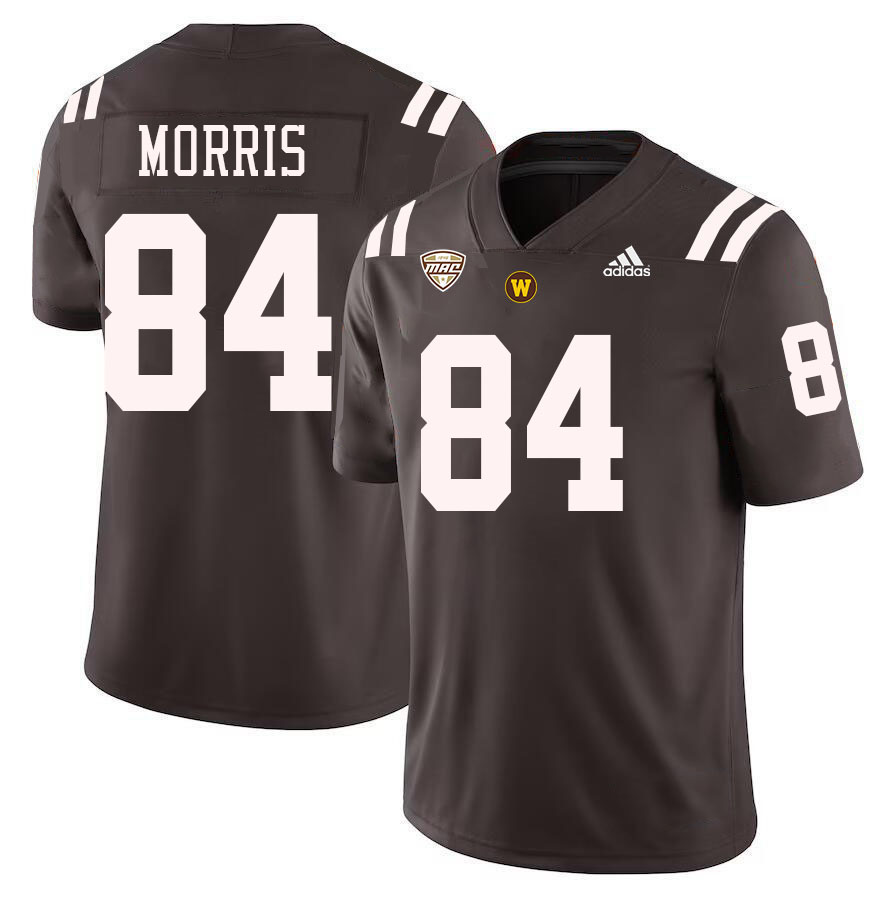 #84 Kadinn Morris Western Michigan Broncos College Football Jerseys Stitched-Brown